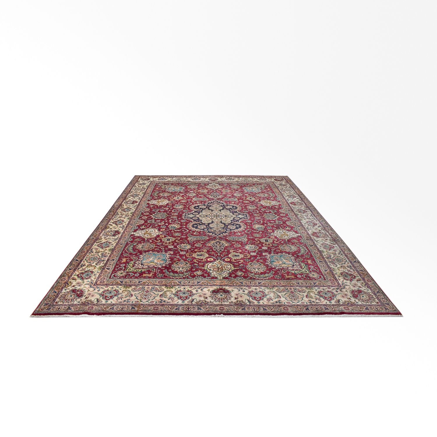 Alfombra Persa - Tabriz - Real - 393 x 292 cm - rojo