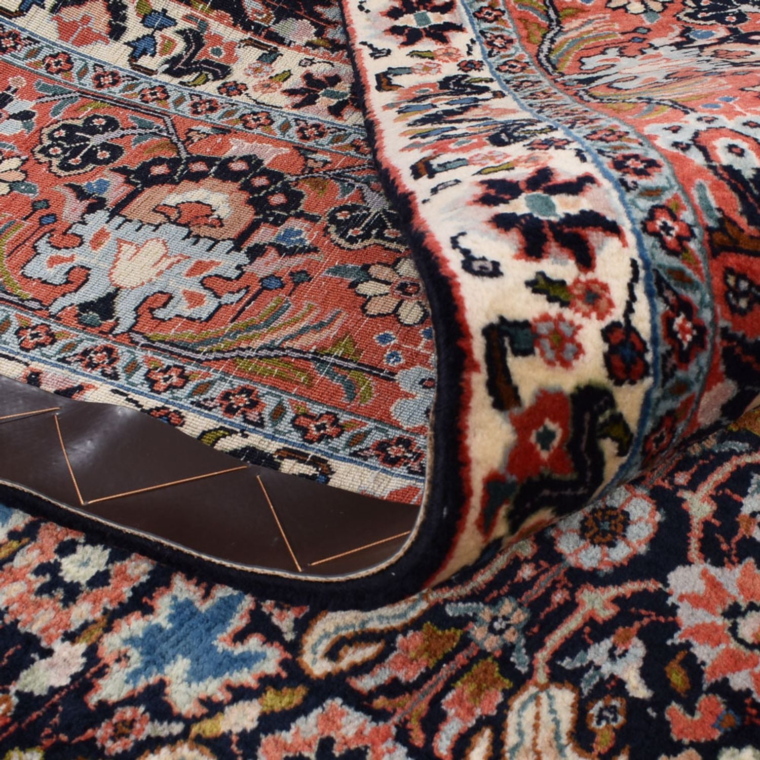 Alfombra persa - Bidjar cuadrado  - 254 x 243 cm - rojo oscuro