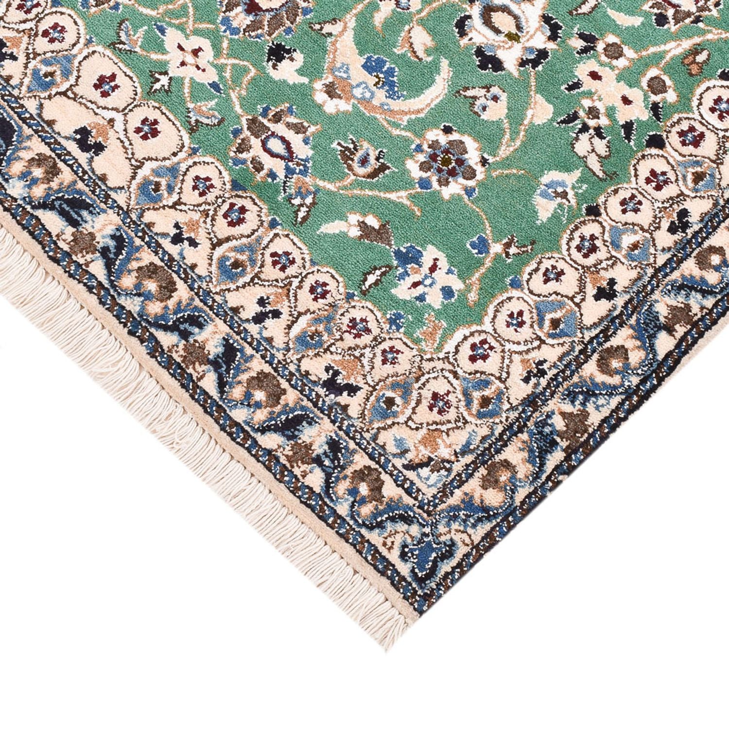 Alfombra Persa - Nain - Real - 140 x 87 cm - verde