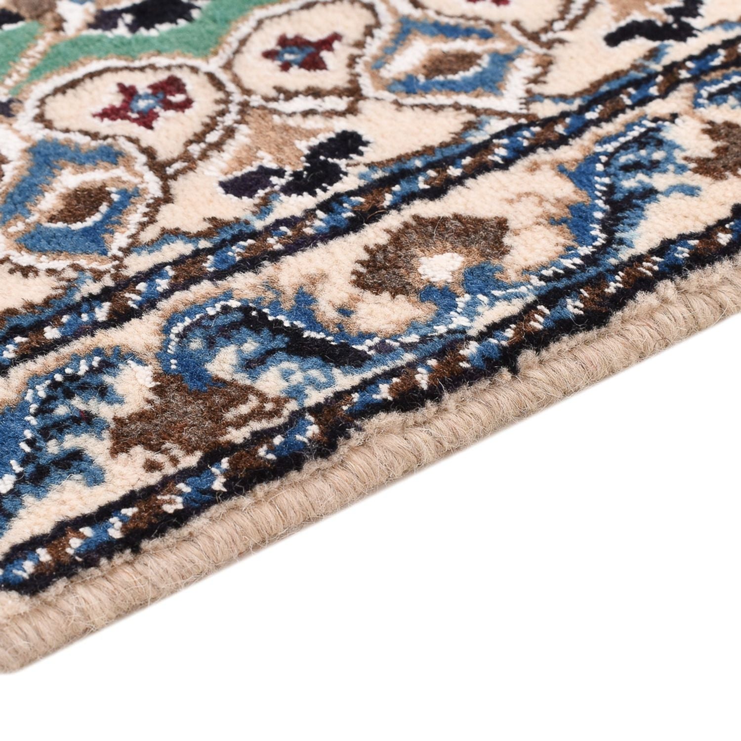 Alfombra Persa - Nain - Real - 140 x 87 cm - verde