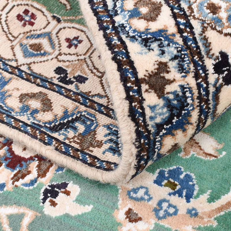 Alfombra Persa - Nain - Real - 140 x 87 cm - verde