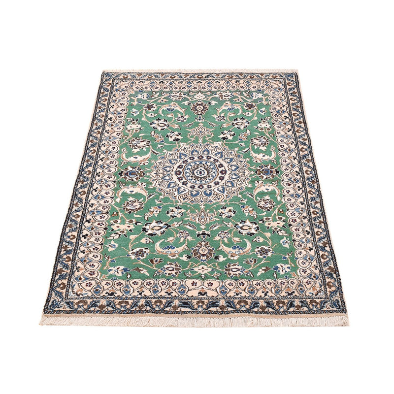 Alfombra Persa - Nain - Real - 140 x 87 cm - verde