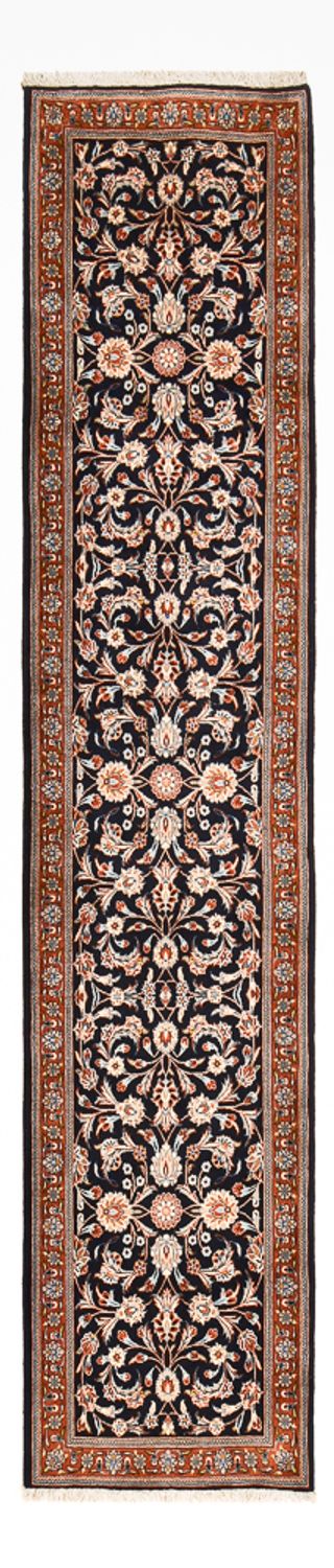Alfombra de pasillo Alfombra persa - Clásica - 333 x 74 cm - azul oscuro