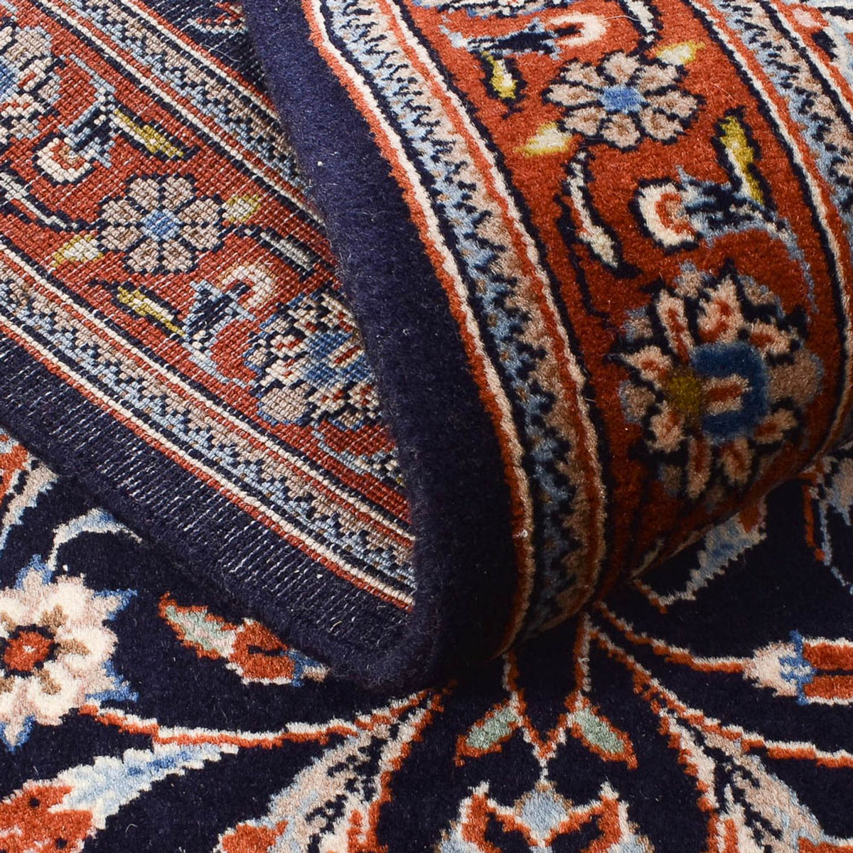 Alfombra de pasillo Alfombra persa - Clásica - 333 x 74 cm - azul oscuro