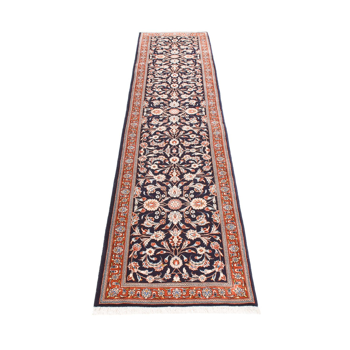 Alfombra de pasillo Alfombra persa - Clásica - 333 x 74 cm - azul oscuro