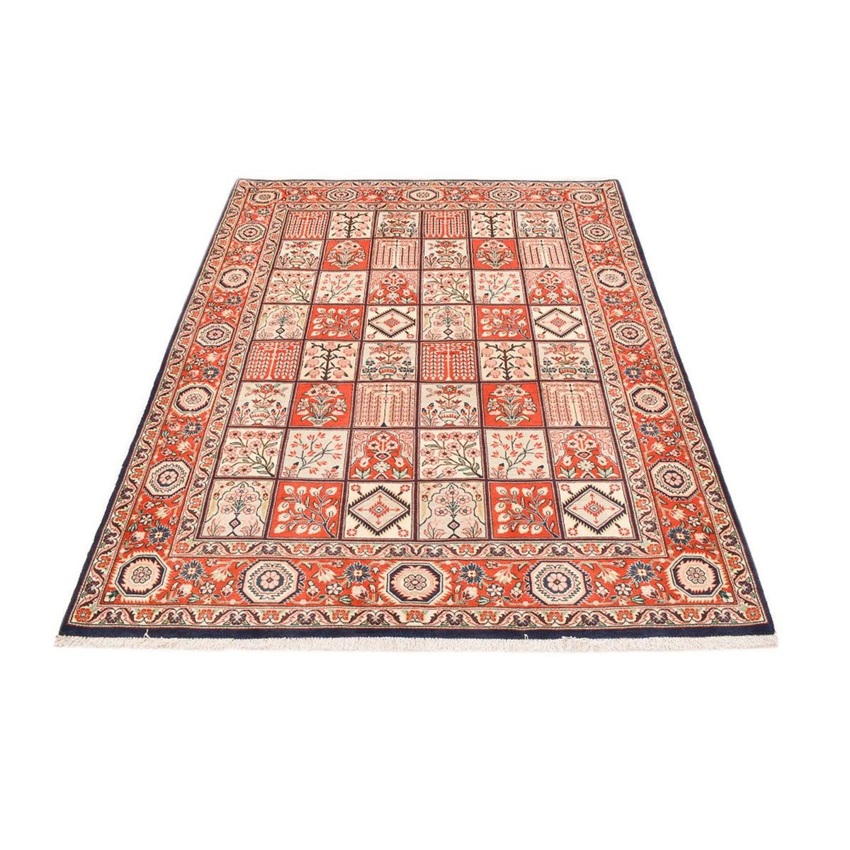 Alfombra persa - Nómada - 202 x 158 cm - multicolor
