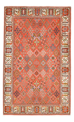 Alfombra persa - Nómada - 218 x 135 cm - rojo claro
