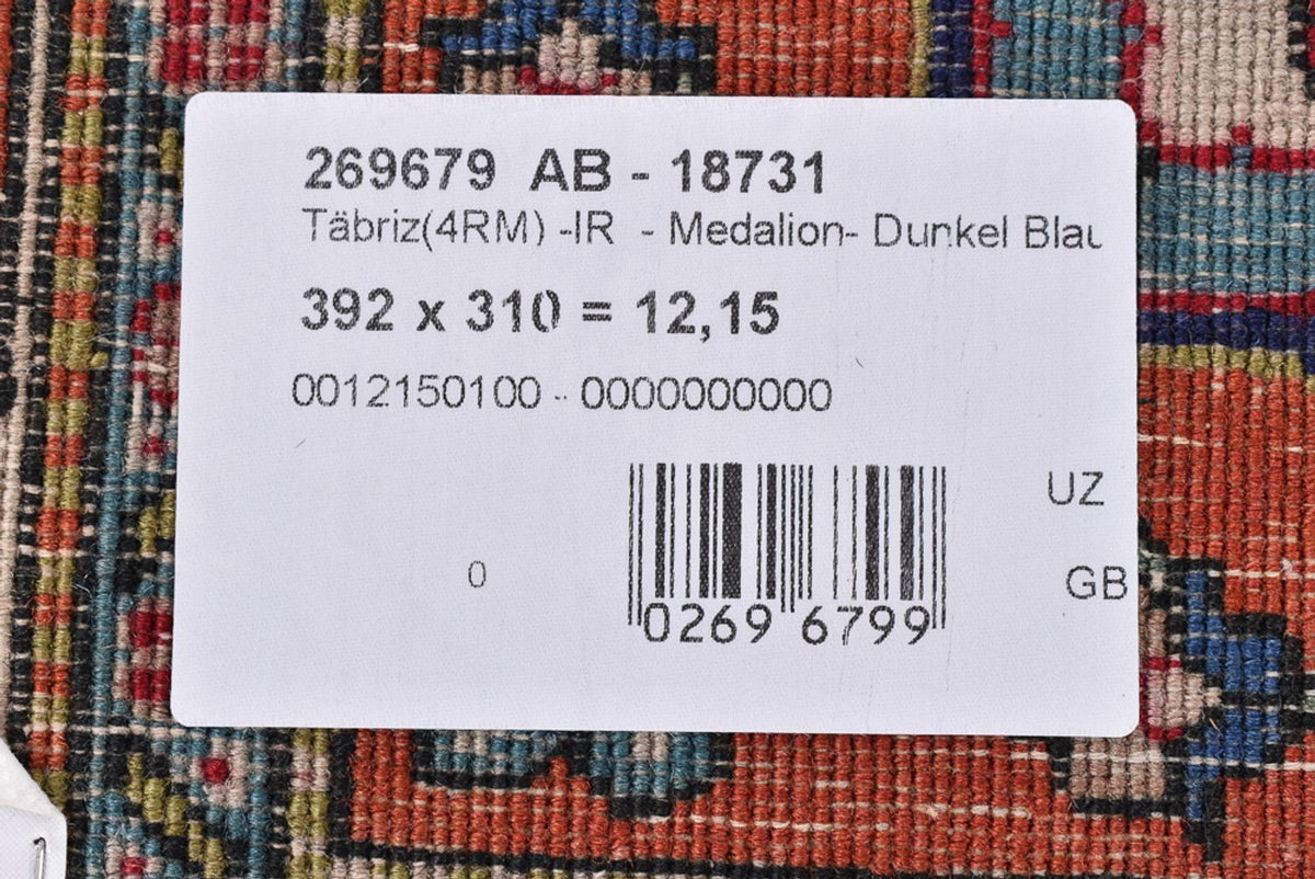 Alfombra Persa - Tabriz - Real - 392 x 310 cm - óxido