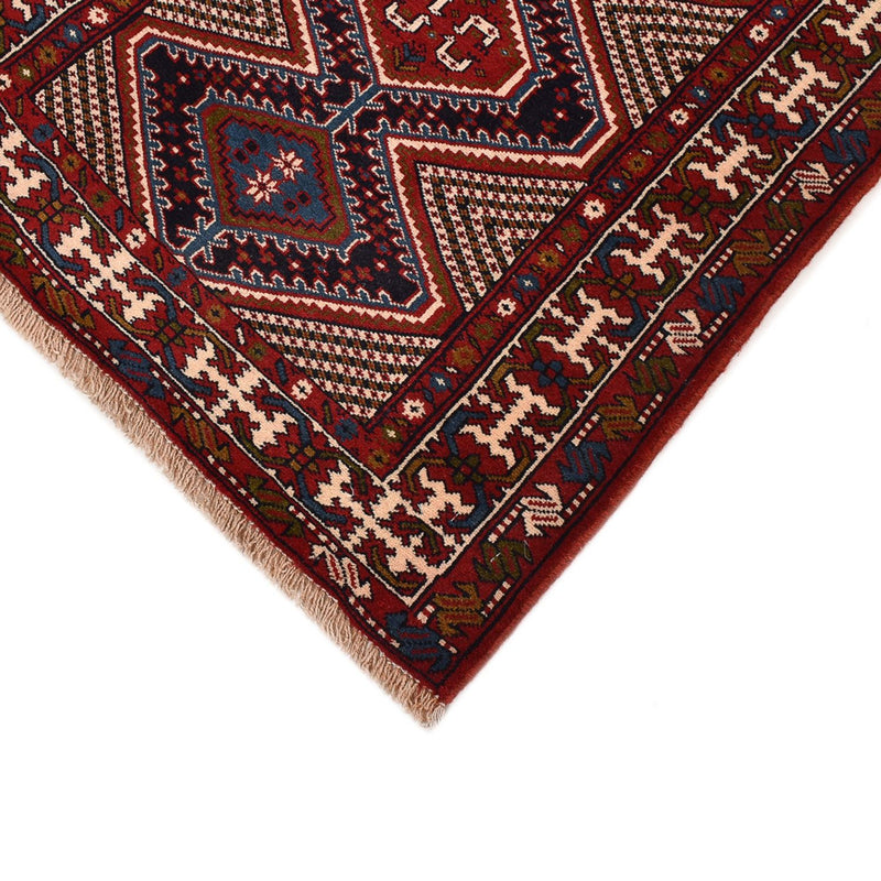 Alfombra de pasillo Alfombra persa - Nómada - 388 x 92 cm - rojo burdeos