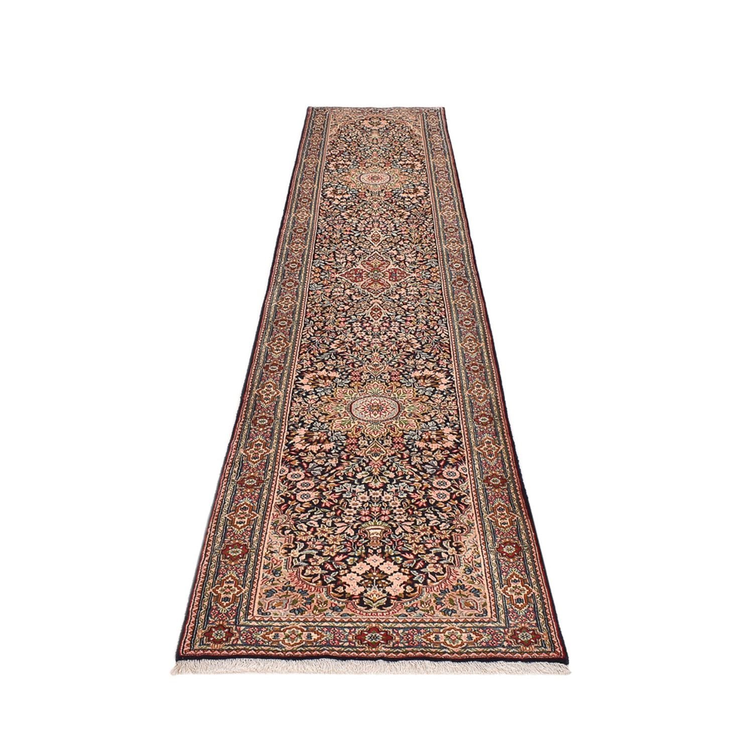 Alfombra de pasillo Alfombra persa - Real - 380 x 80 cm - beige oscuro