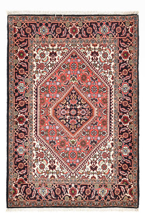 Alfombra persa - Bidjar - 132 x 83 cm - rojo claro