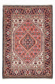 Alfombra persa - Bidjar - 132 x 83 cm - rojo claro
