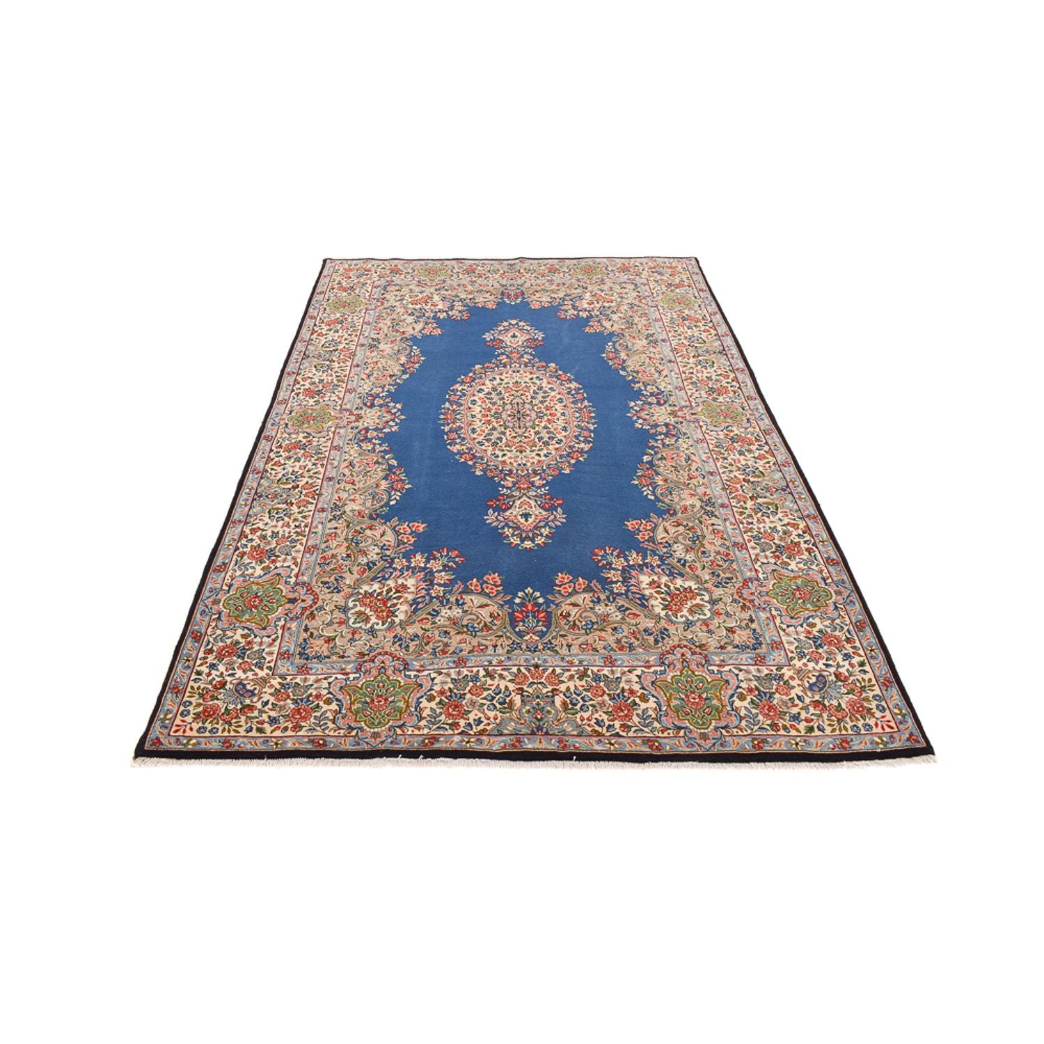 Alfombra persa - Real - 280 x 182 cm - azul