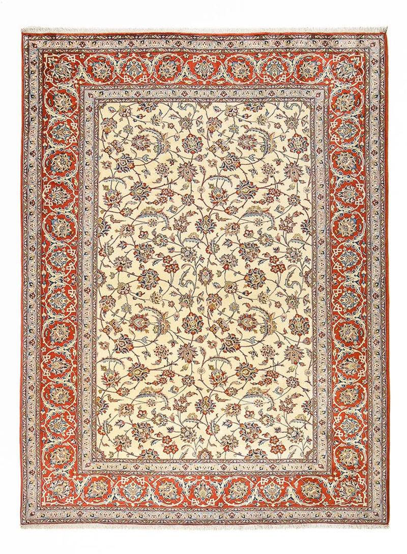 Alfombra Persa - Isfahan - Prima - 367 x 253 cm - beige claro