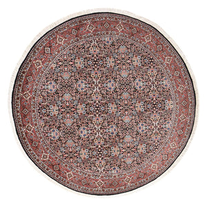 Alfombra persa - Bidjar - 240 x 240 cm - rojo oscuro