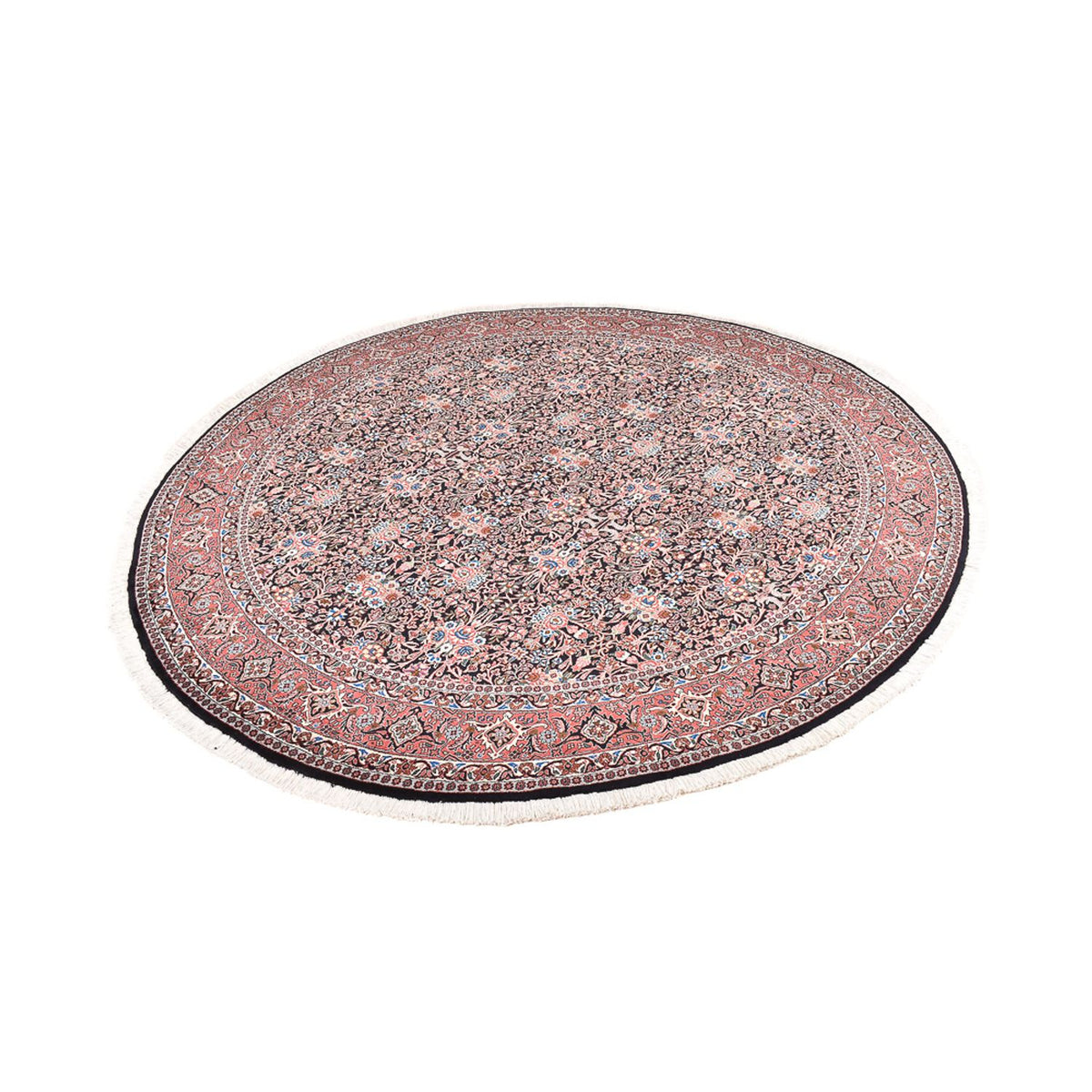 Alfombra persa - Bidjar - 240 x 240 cm - rojo oscuro