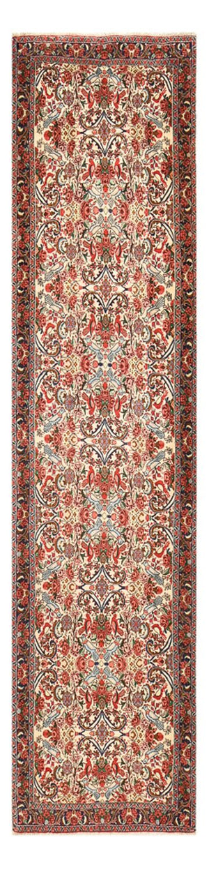 Alfombra de pasillo Alfombra persa - Bidjar - 404 x 96 cm - rojo claro