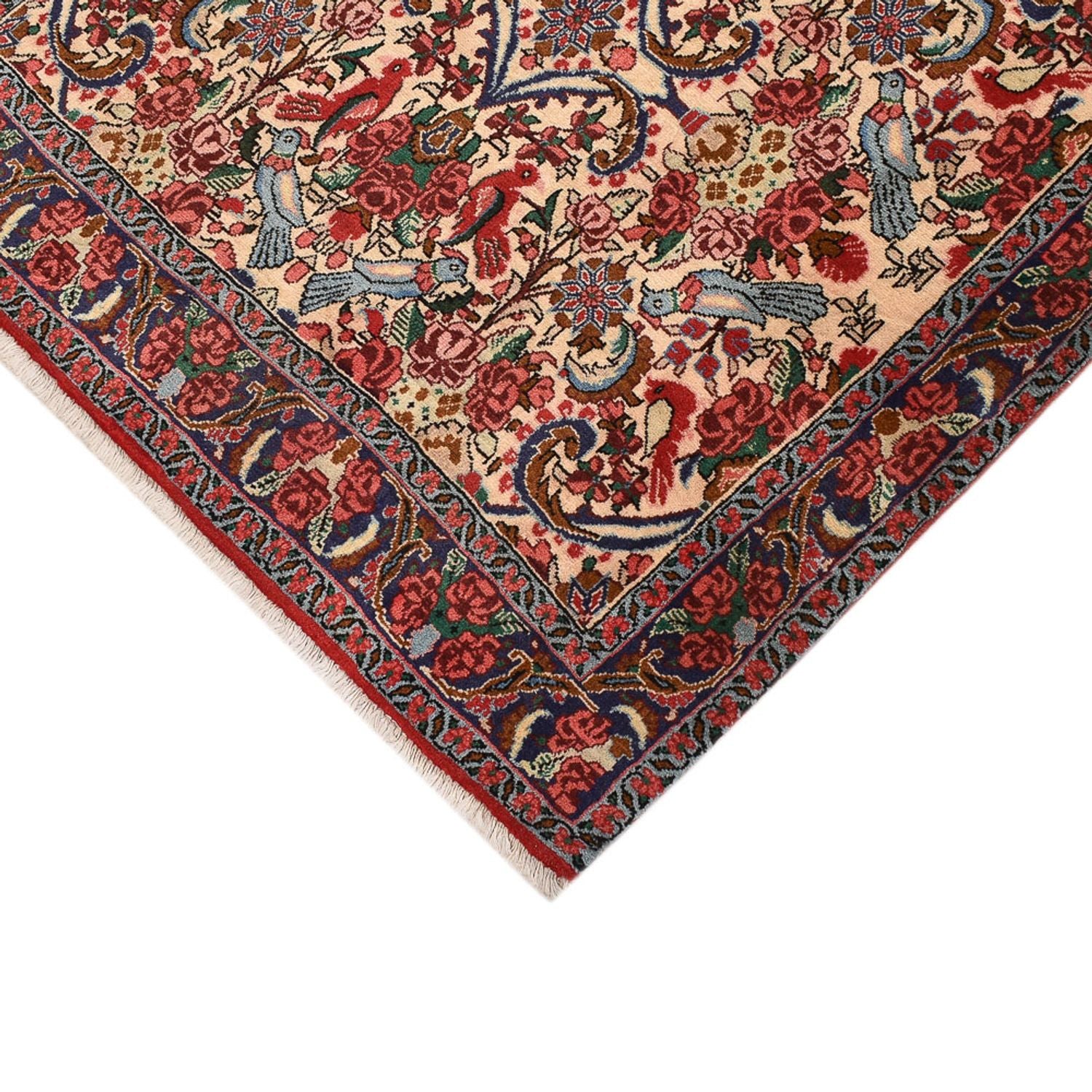 Alfombra de pasillo Alfombra persa - Bidjar - 404 x 96 cm - rojo claro