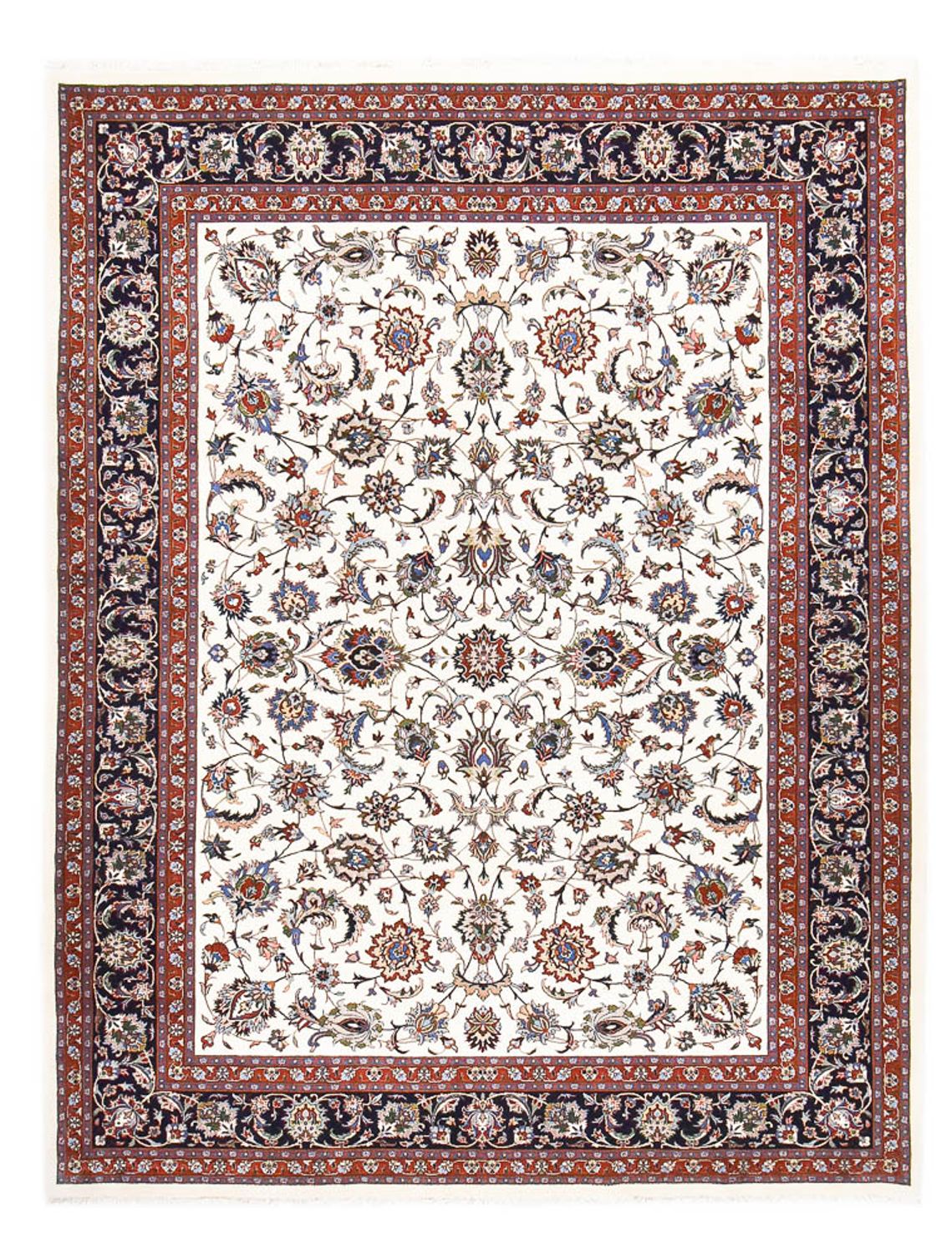 Alfombra persa - Clásica - Real - 345 x 245 cm - crema