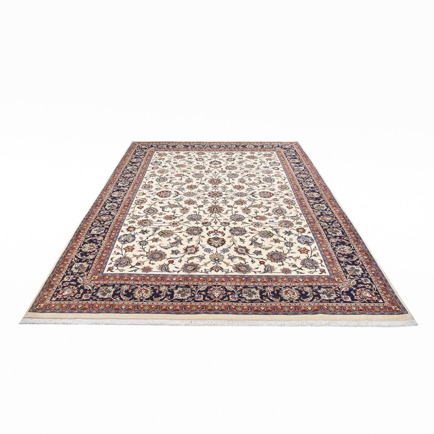 Alfombra persa - Clásica - Real - 345 x 245 cm - crema