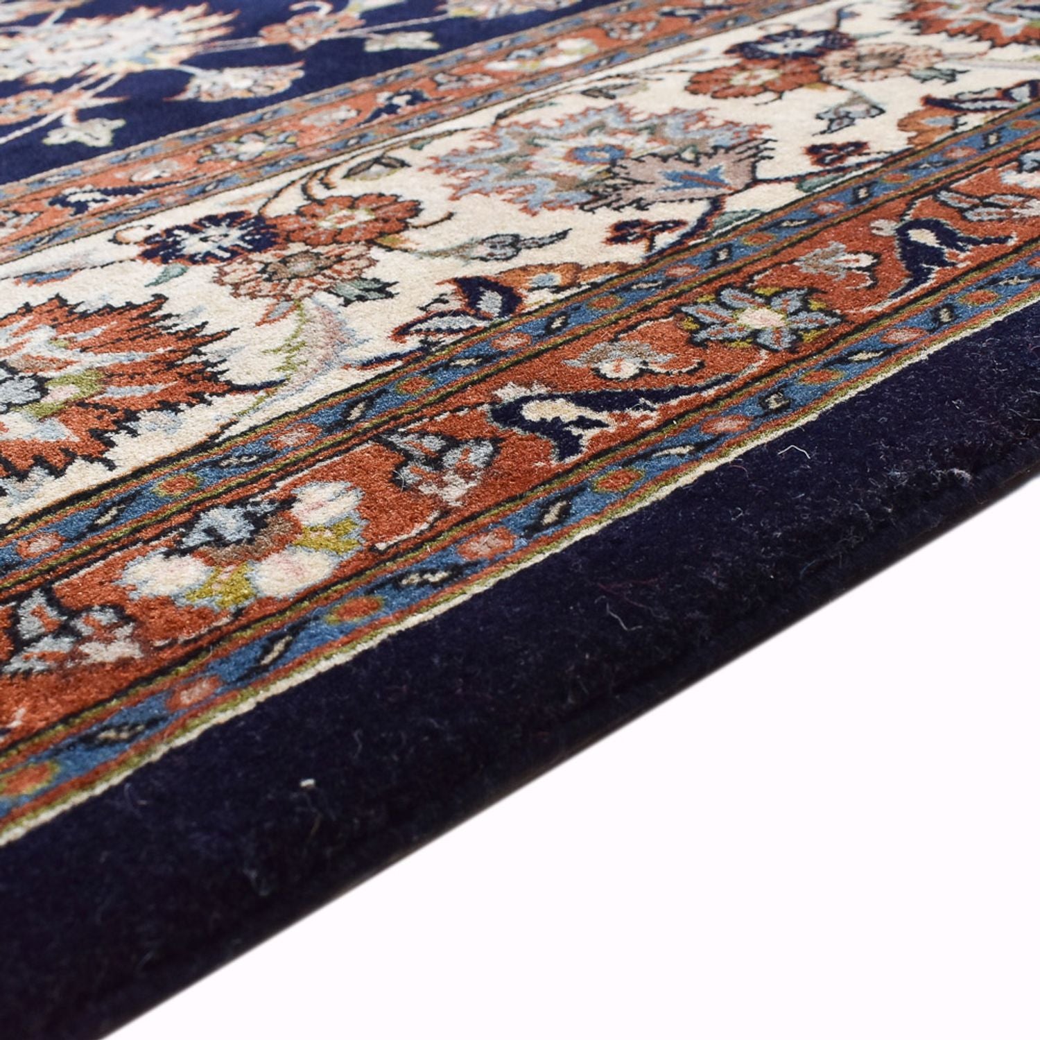 Alfombra persa - Clásica - Real - 345 x 246 cm - azul oscuro