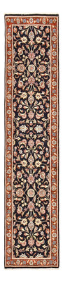Alfombra de pasillo Alfombra persa - Keshan - 293 x 66 cm - azul oscuro