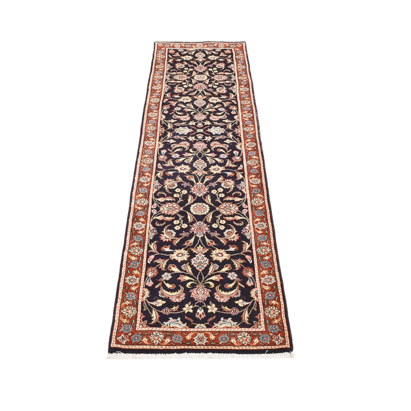 Alfombra de pasillo Alfombra persa - Keshan - 293 x 66 cm - azul oscuro