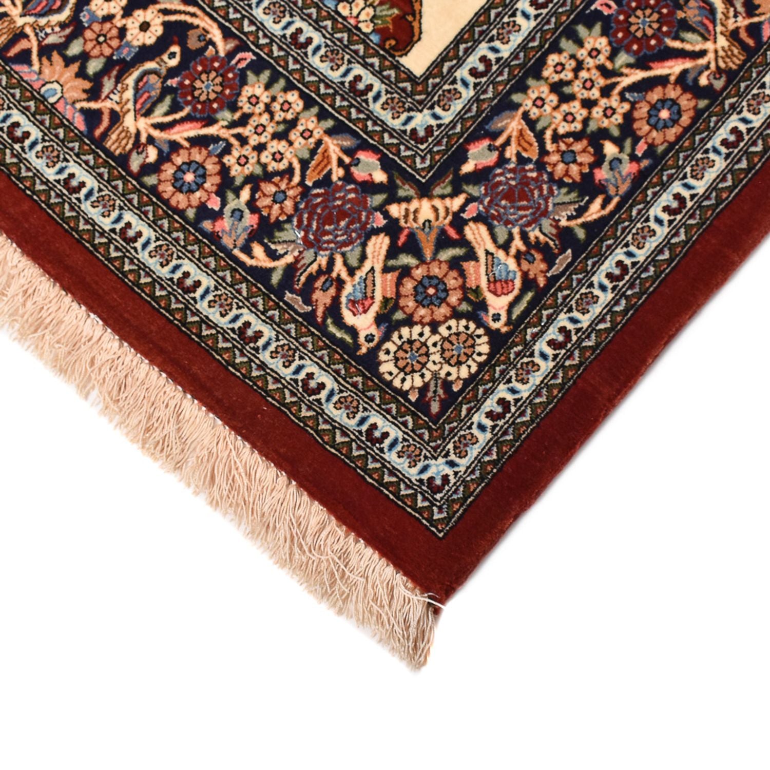 Alfombra Persa - Ghom - Royal - 200 x 136 cm - beige claro