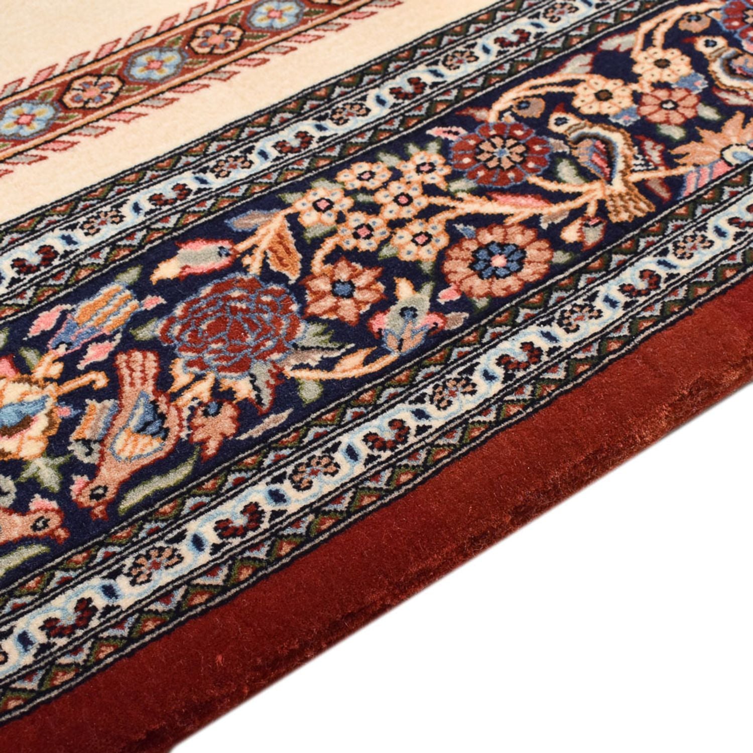 Alfombra Persa - Ghom - Royal - 200 x 136 cm - beige claro