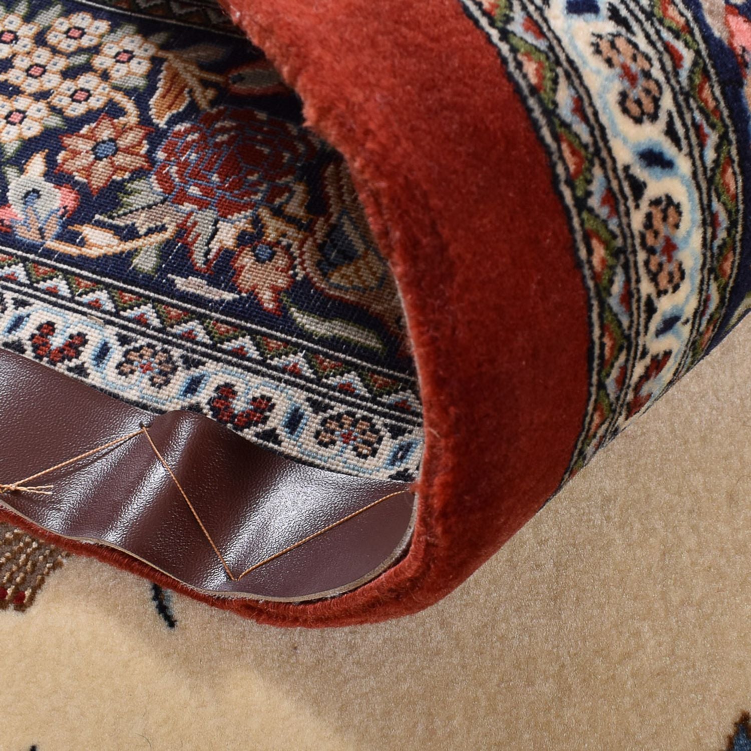 Alfombra Persa - Ghom - Royal - 200 x 136 cm - beige claro
