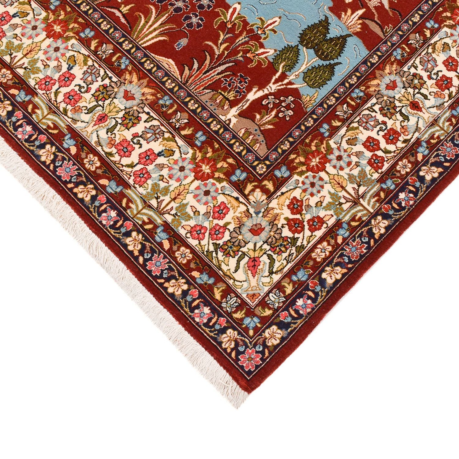Alfombra persa - Ghom - 203 x 138 cm - multicolor