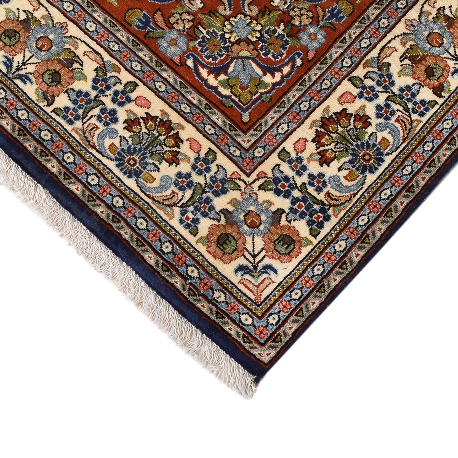 Alfombra Persa - Ghom - Royal - 188 x 130 cm - beige claro
