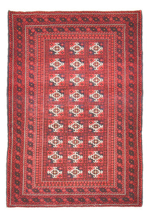 Alfombra Belutsch - 150 x 100 cm - rojo
