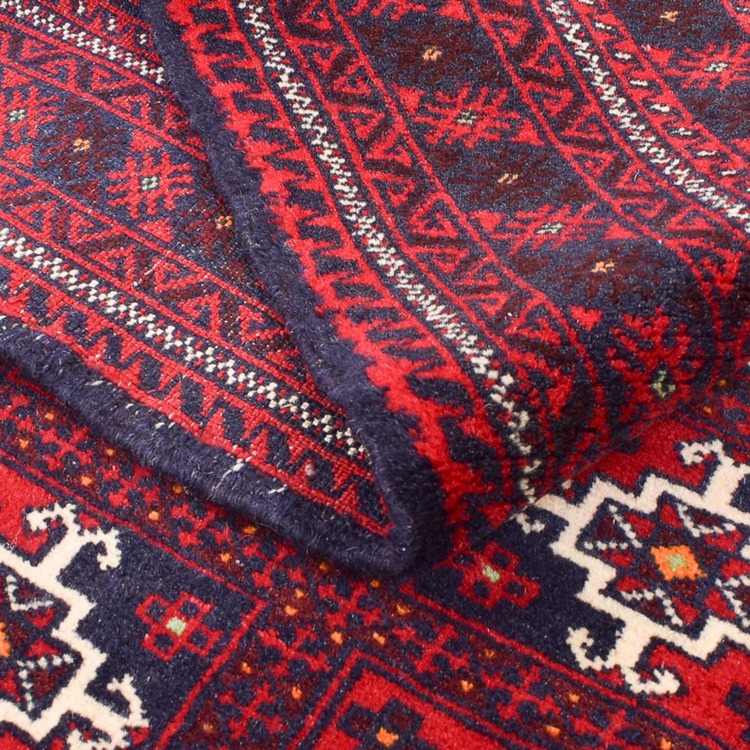 Alfombra Belutsch - 150 x 100 cm - rojo