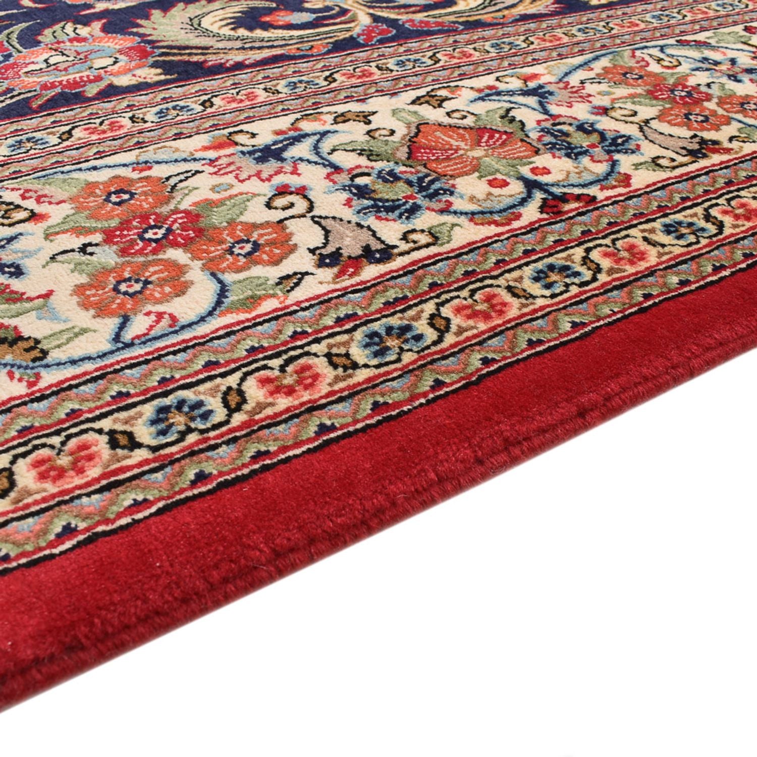 Alfombra persa - Ghom - 300 x 210 cm - azul oscuro