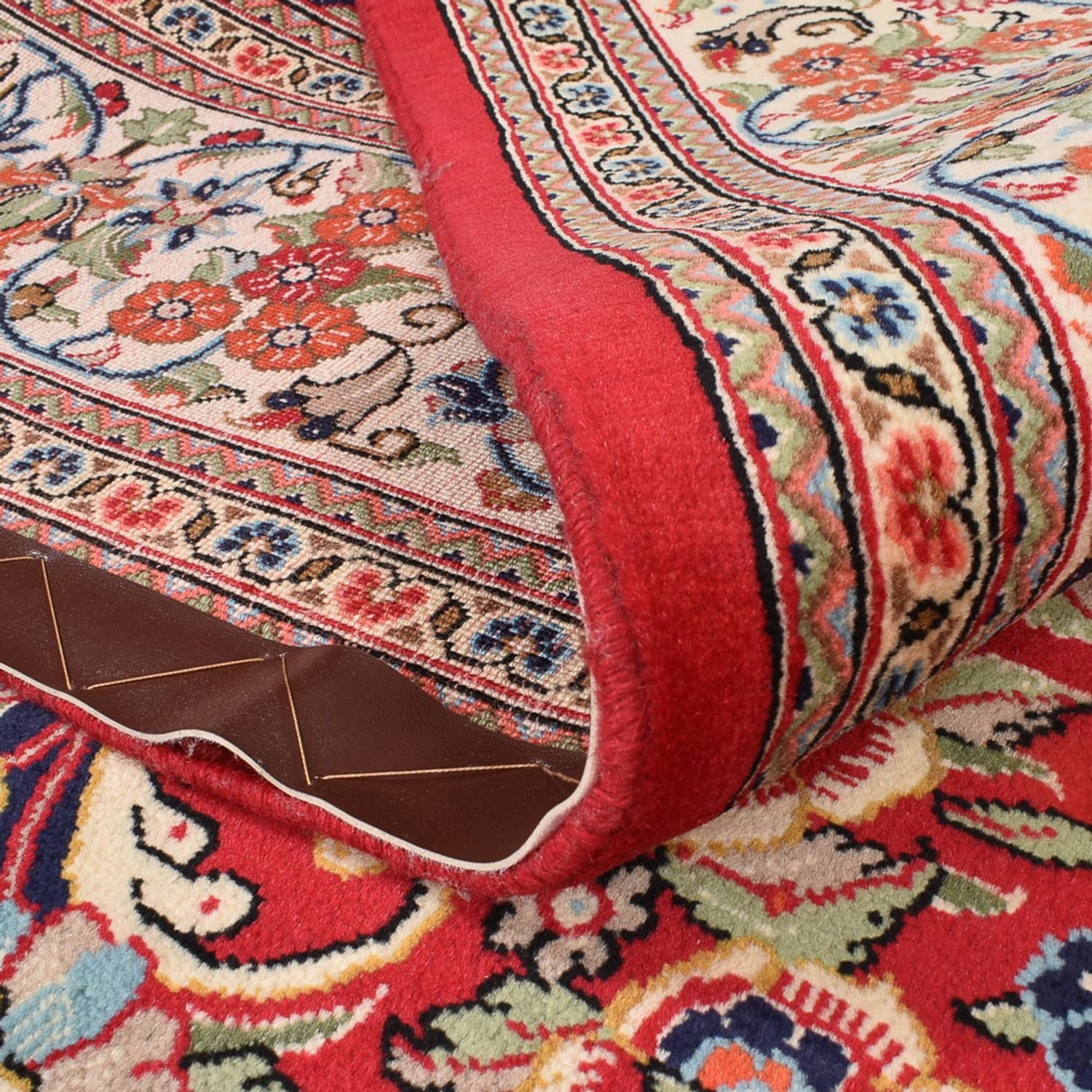 Alfombra persa - Ghom - 300 x 210 cm - azul oscuro