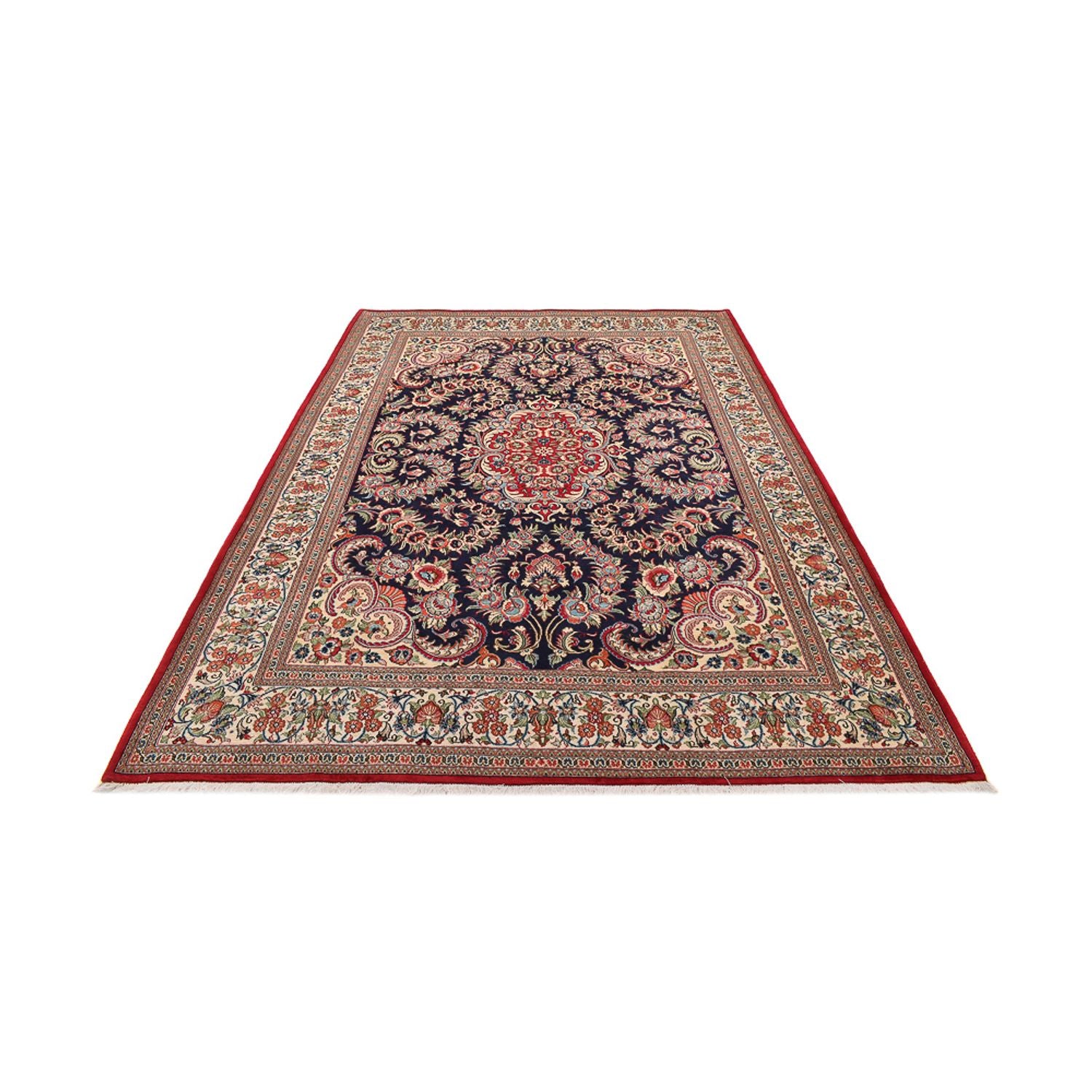 Alfombra persa - Ghom - 300 x 210 cm - azul oscuro
