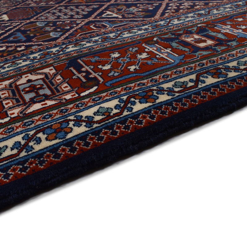 Alfombra persa - Nómada - 293 x 203 cm - rojo vino