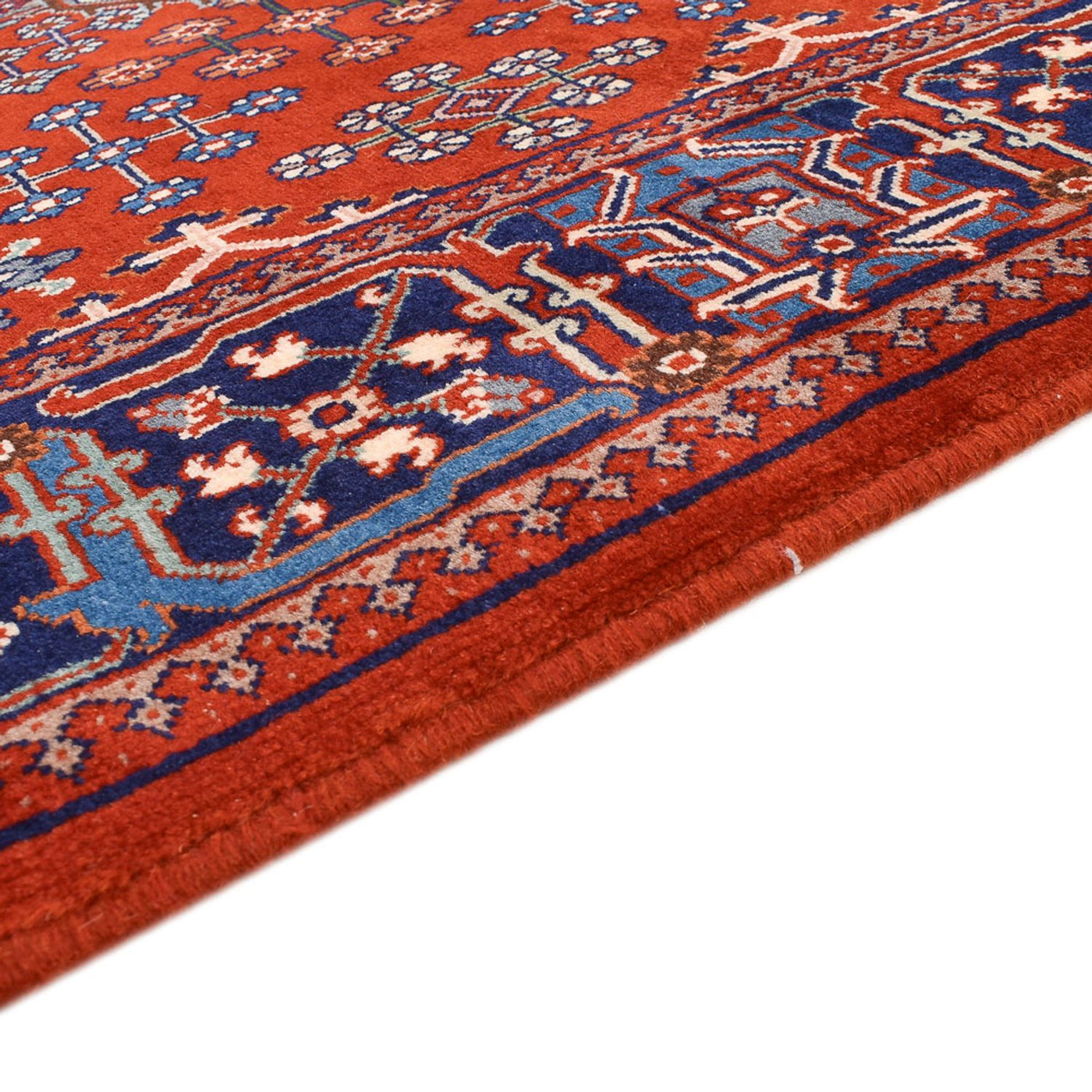 Alfombra persa - Nómada - 200 x 133 cm - rojo claro