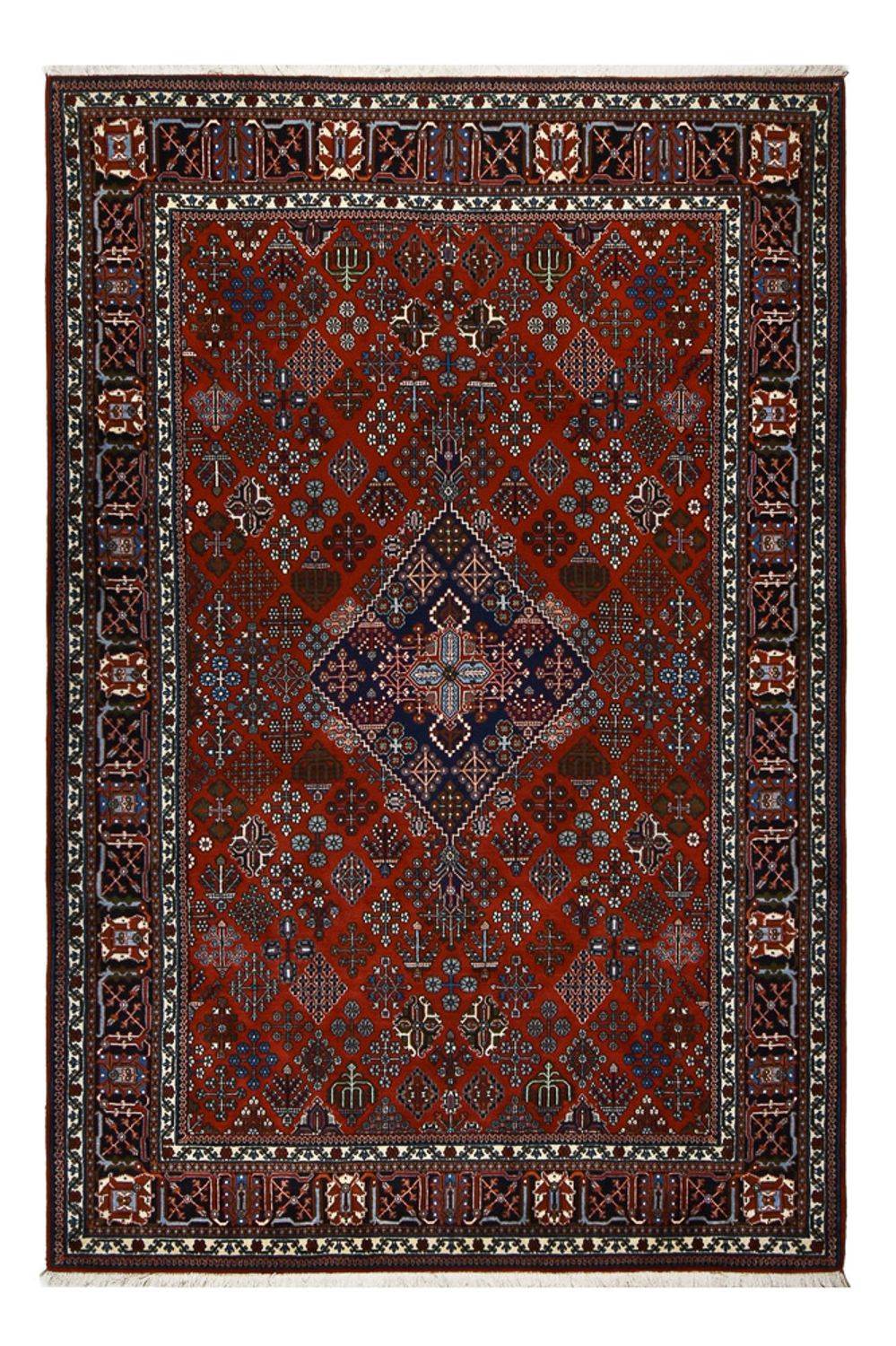 Alfombra persa - Nómada - 302 x 203 cm - rojo oscuro