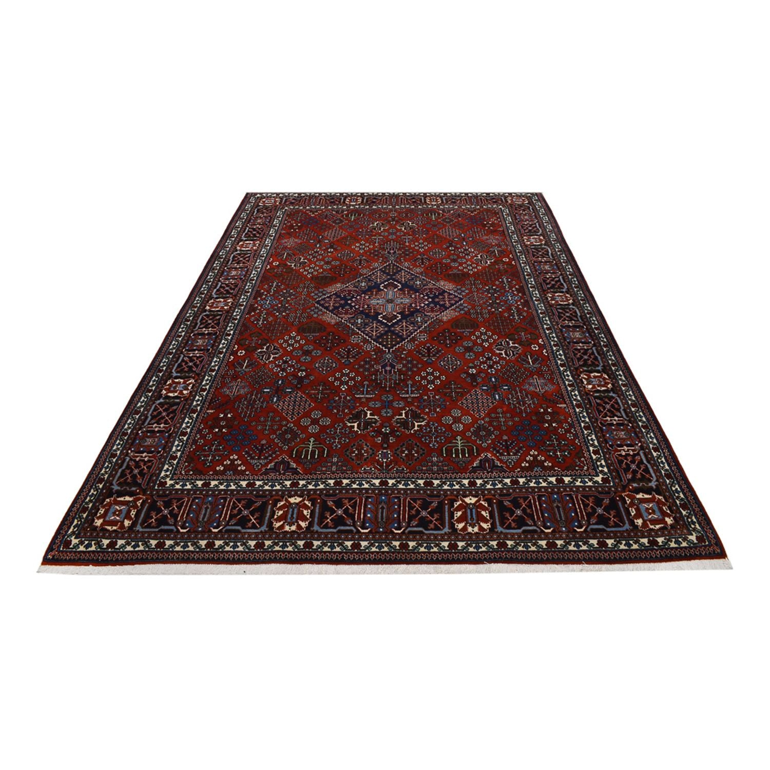 Alfombra persa - Nómada - 302 x 203 cm - rojo oscuro