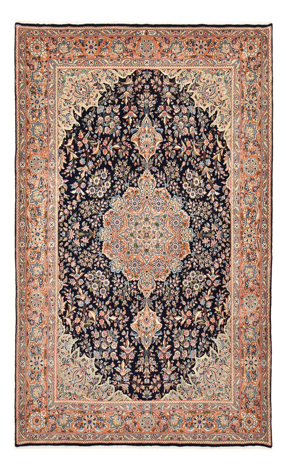 Alfombra persa - Real - 314 x 194 cm - azul oscuro