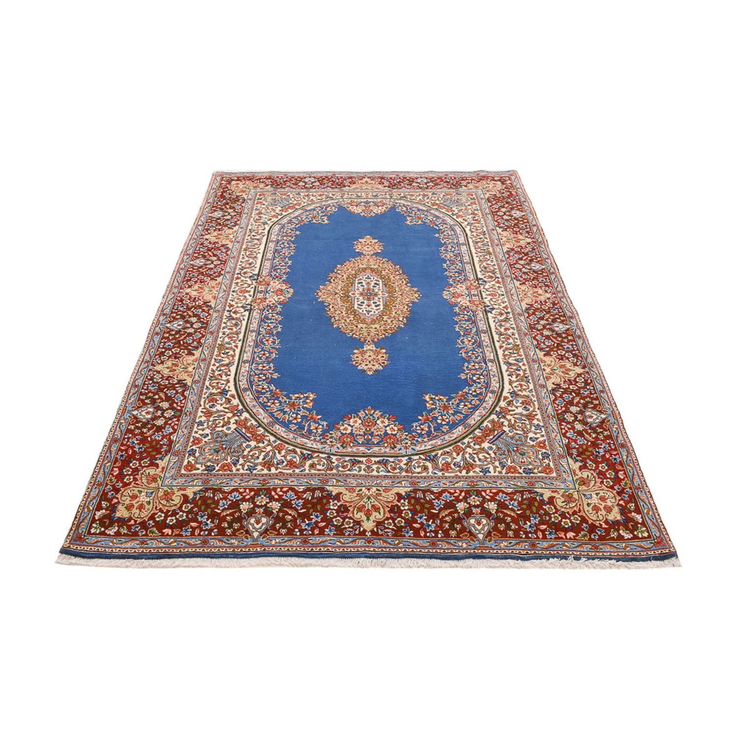 Alfombra persa - Real - 256 x 178 cm - azul