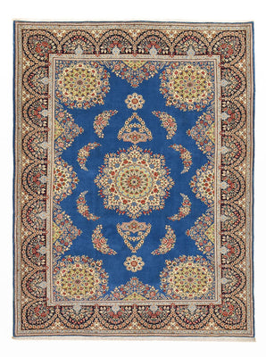 Alfombra persa - Real - 295 x 220 cm - azul