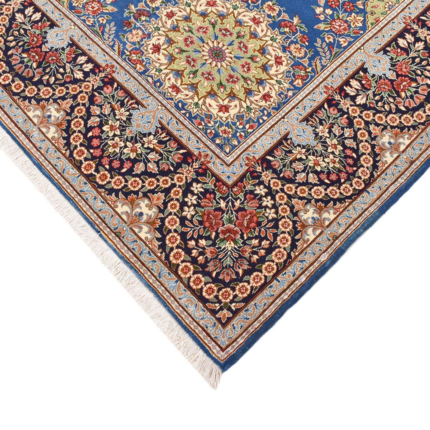 Alfombra persa - Real - 295 x 220 cm - azul