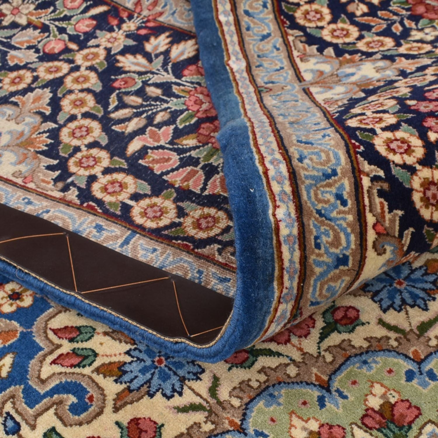 Alfombra persa - Real - 295 x 220 cm - azul