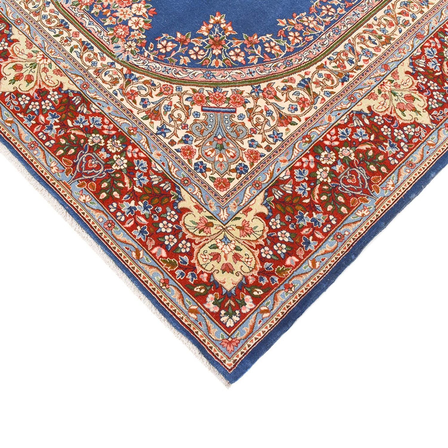 Alfombra persa - Real - 258 x 181 cm - azul