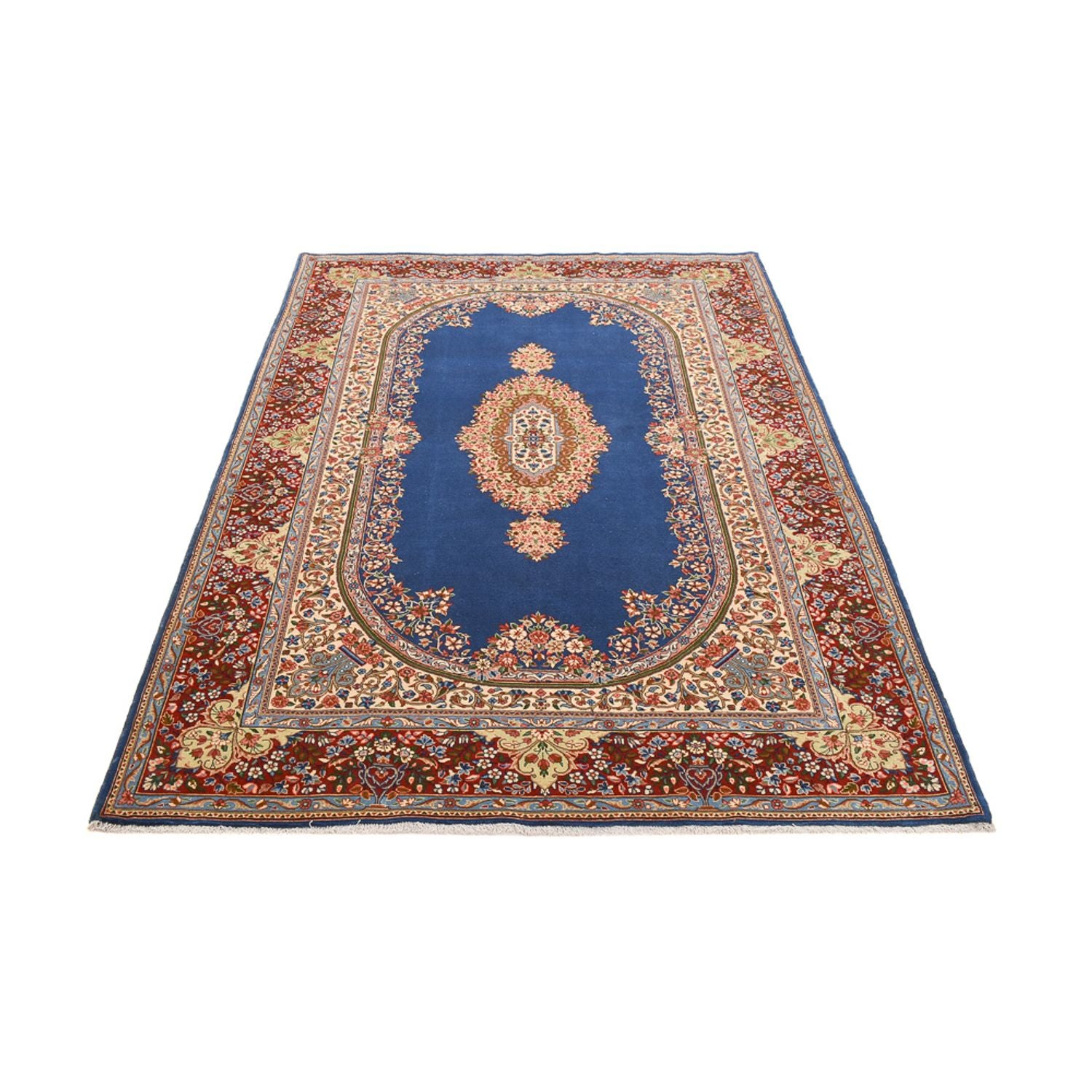 Alfombra persa - Real - 258 x 181 cm - azul