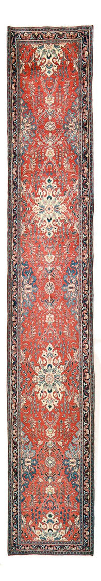 Alfombra de pasillo Alfombra persa - Clásica - 430 x 77 cm - rojo