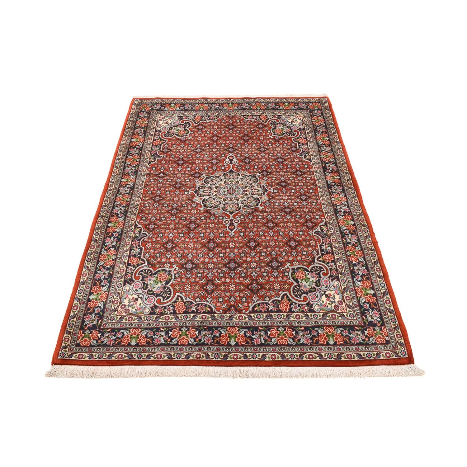 Alfombra persa - Bidjar - 217 x 142 cm - rojo claro